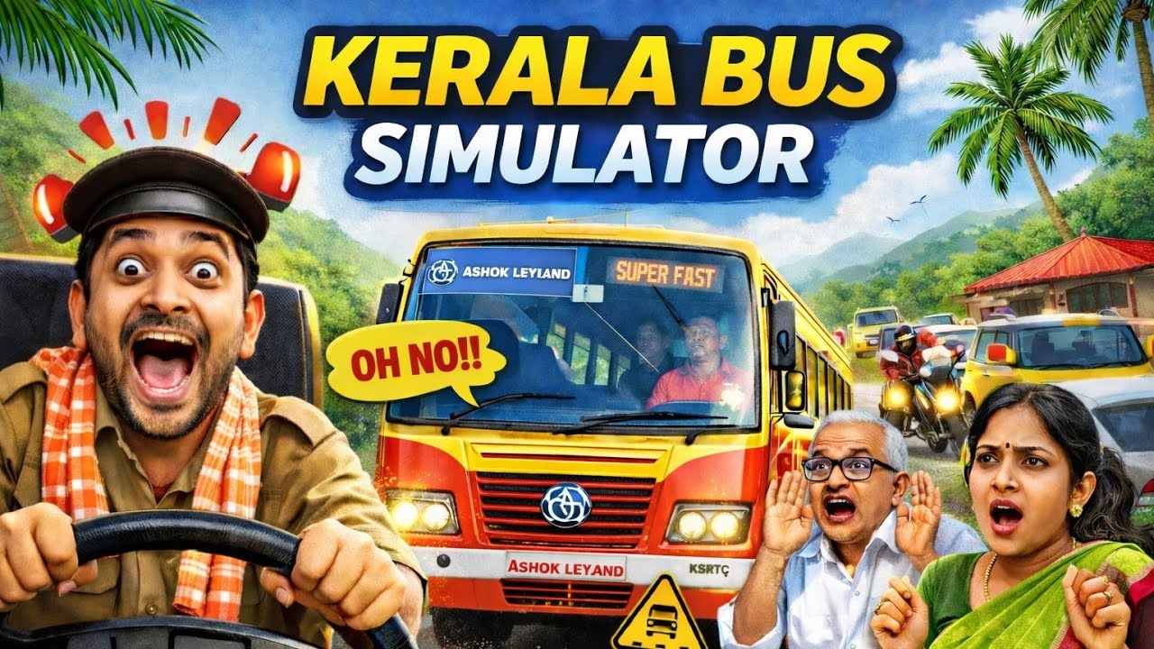 I Became a Kerala Private Bus Driver 😳 | Bus Simulator