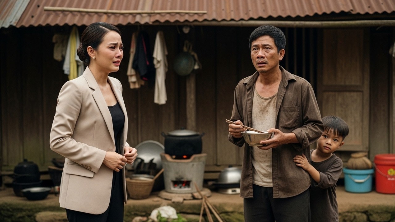 Mười Năm Sau Ly Hôn, Nữ Đại Gia Trở Về Quê, Xót Xa Thấy Cha Con Sống Trong Lều Nghèo
