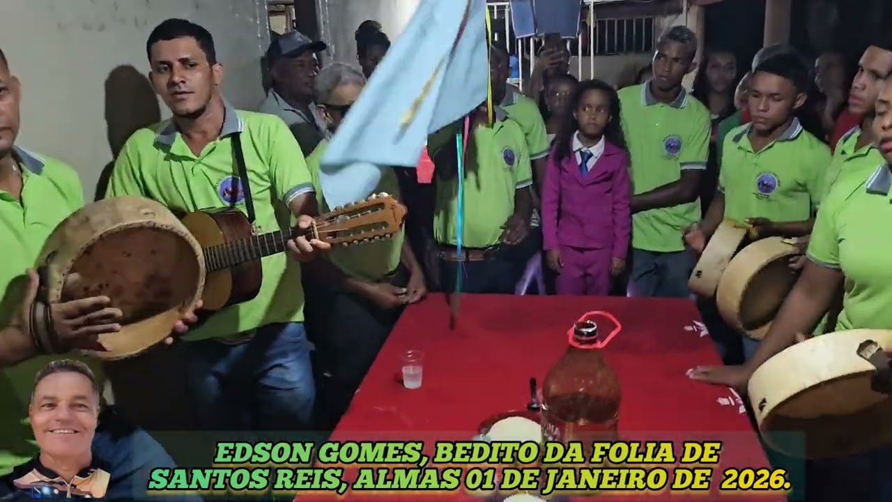 EDSON GOMES, RODA DE FOLIA DE SANTOS REIS, ALMAS 01 DE JANEIRO DE  2026.