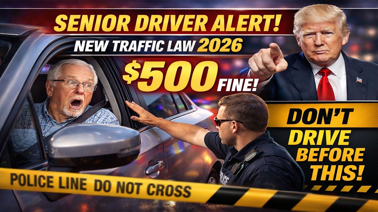 ⚠️ Senior Drivers Alert! New Traffic Law 2026 Most Don&rsquo;t Know &mdash; Avoid a $500 Fine