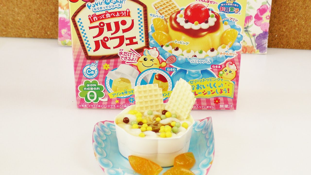 Kracie Popin' Cookin' DIY Set | Pudding Flan Parfait | Neue Süßigkeiten aus Japan zum selber machen