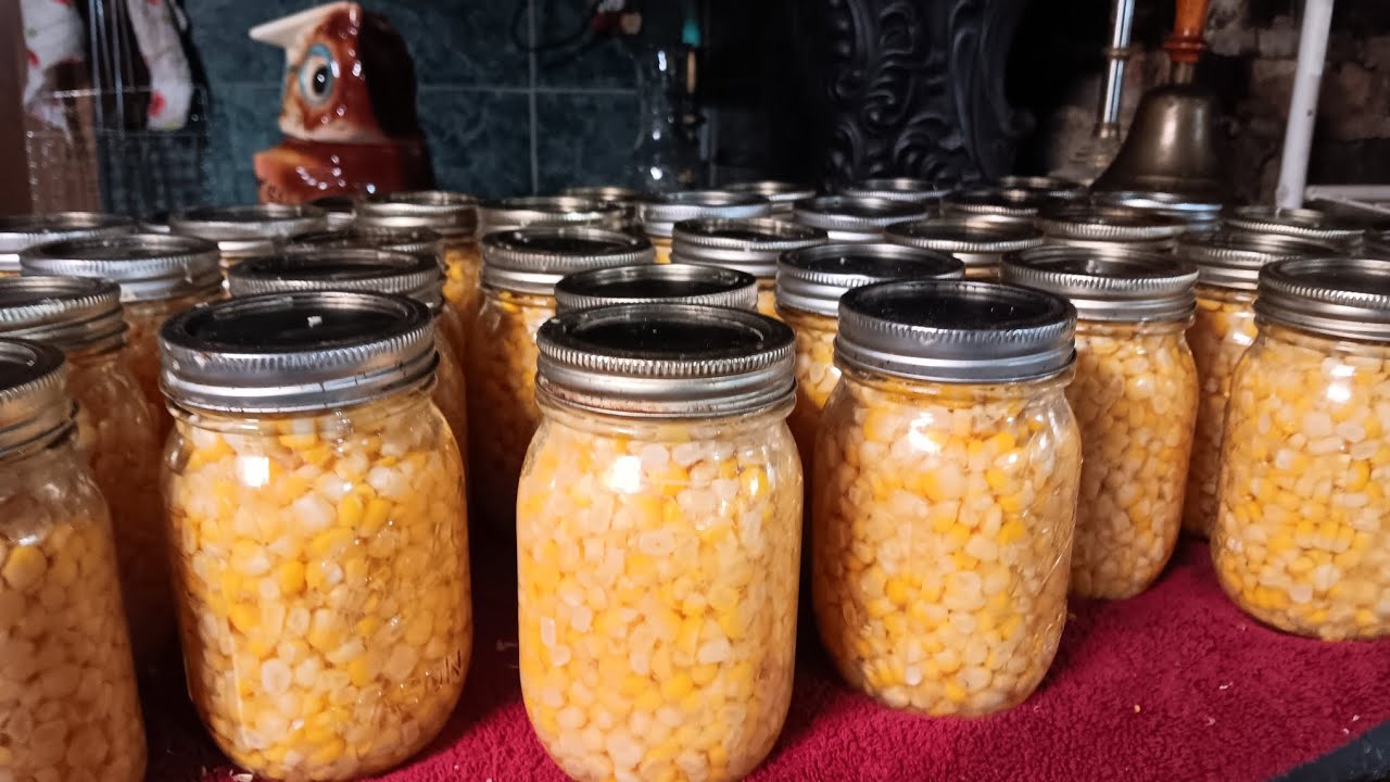 How I can my sweet corn/water bath corn