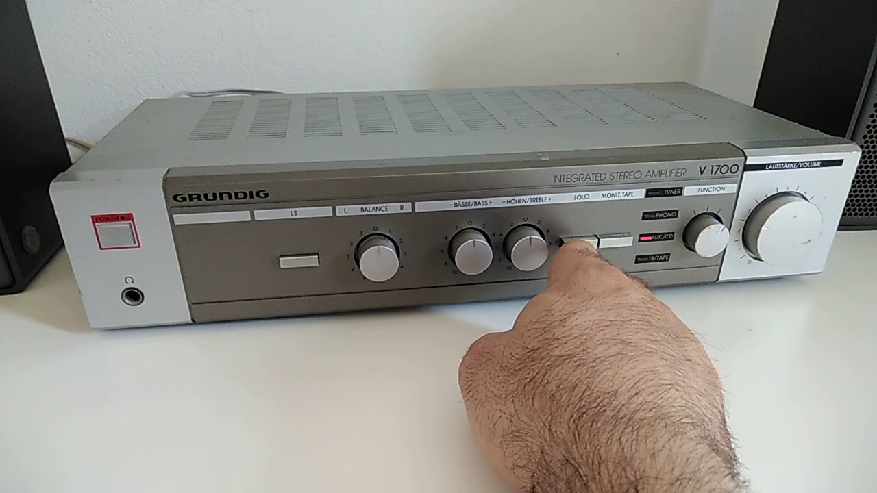 Grundig V1700 amplificatore hifi vintage test