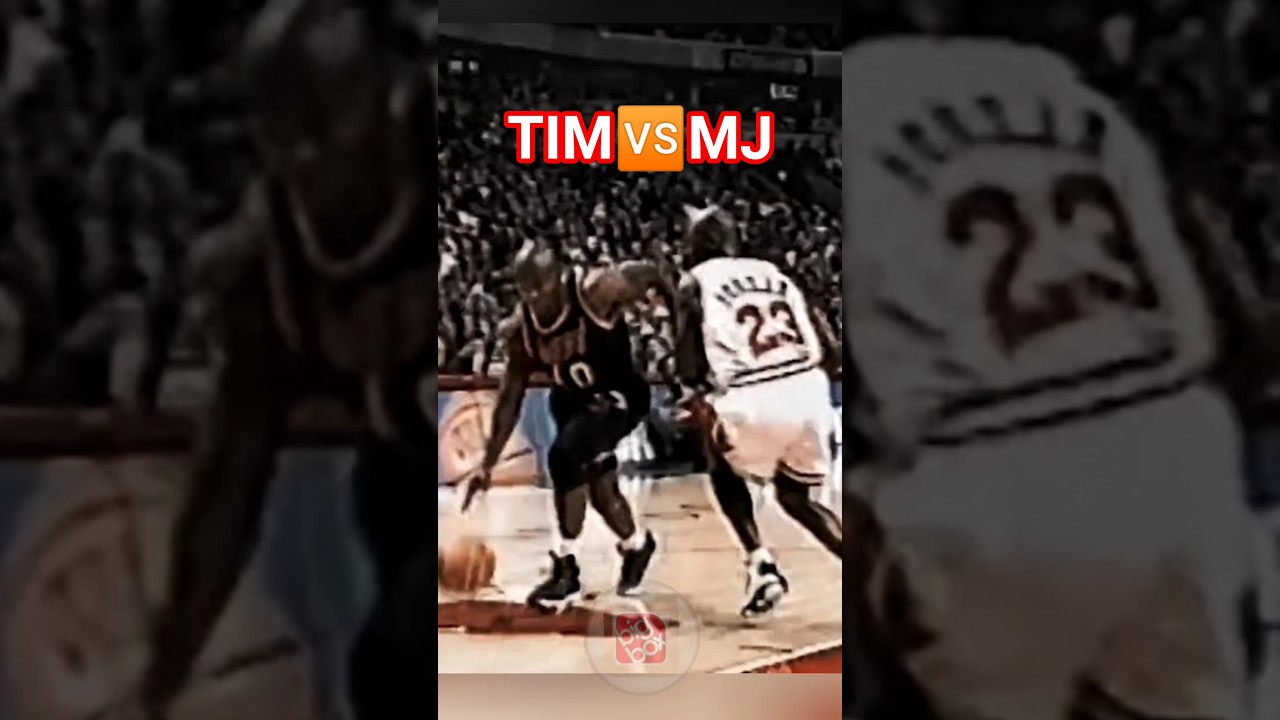 MICHAEL JORDAN Locked Up Tim Hardaway 😱😳 #michaeljordan #nba #shorts