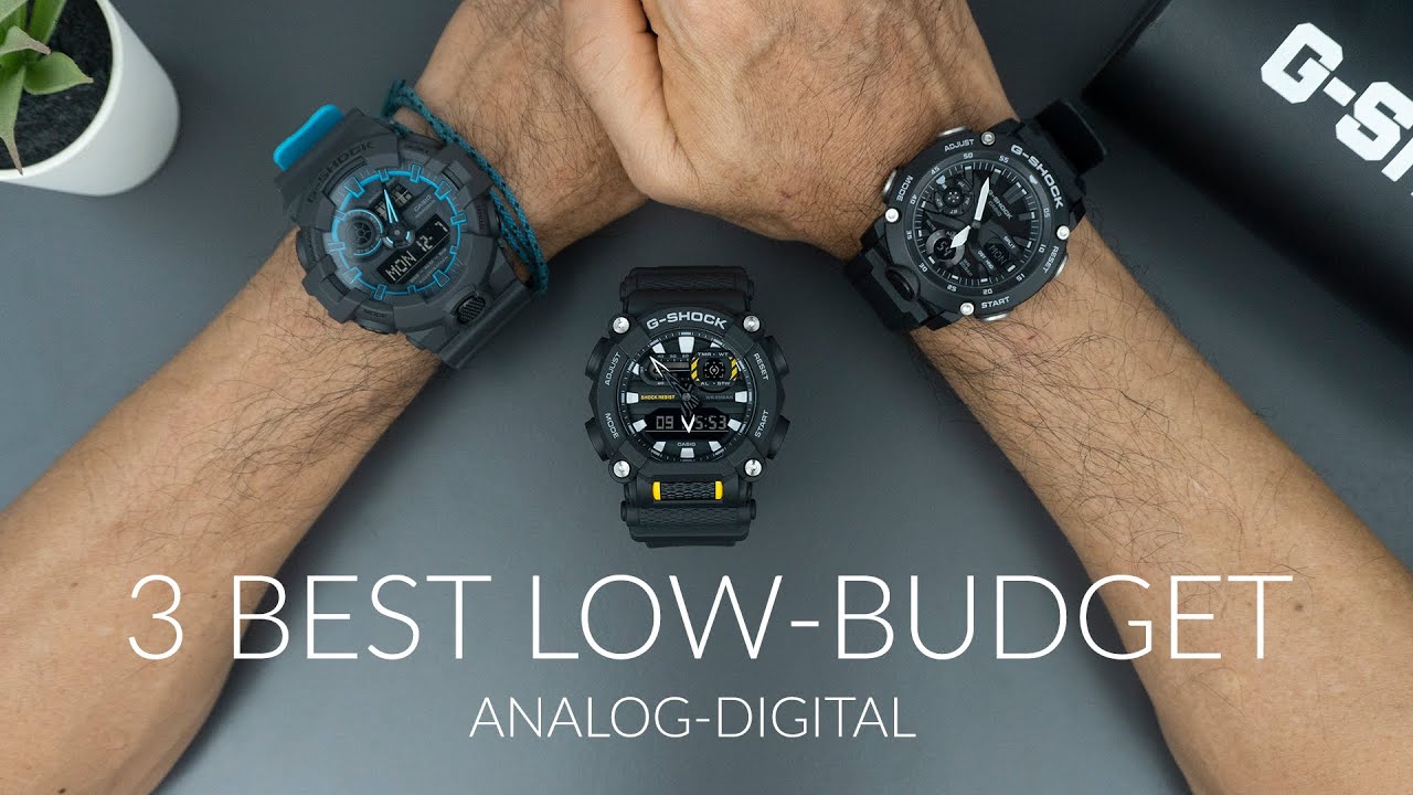 3 BEST LOW-BUDGET ANALOG-DIGITAL | CASIO G-SHOCK GA-700SE, GA-900 & GA-2000
