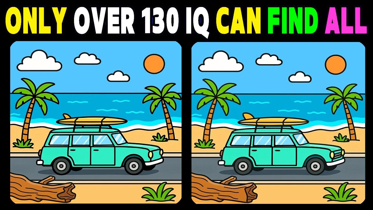 Spot the Difference: Only Over 130 IQ Can Find 3 Differences! 🧠【Find the Difference】