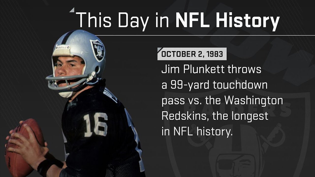 Jim Plunkett's 99-yard TD pass | This Day in NFL History (October 2, 1983)