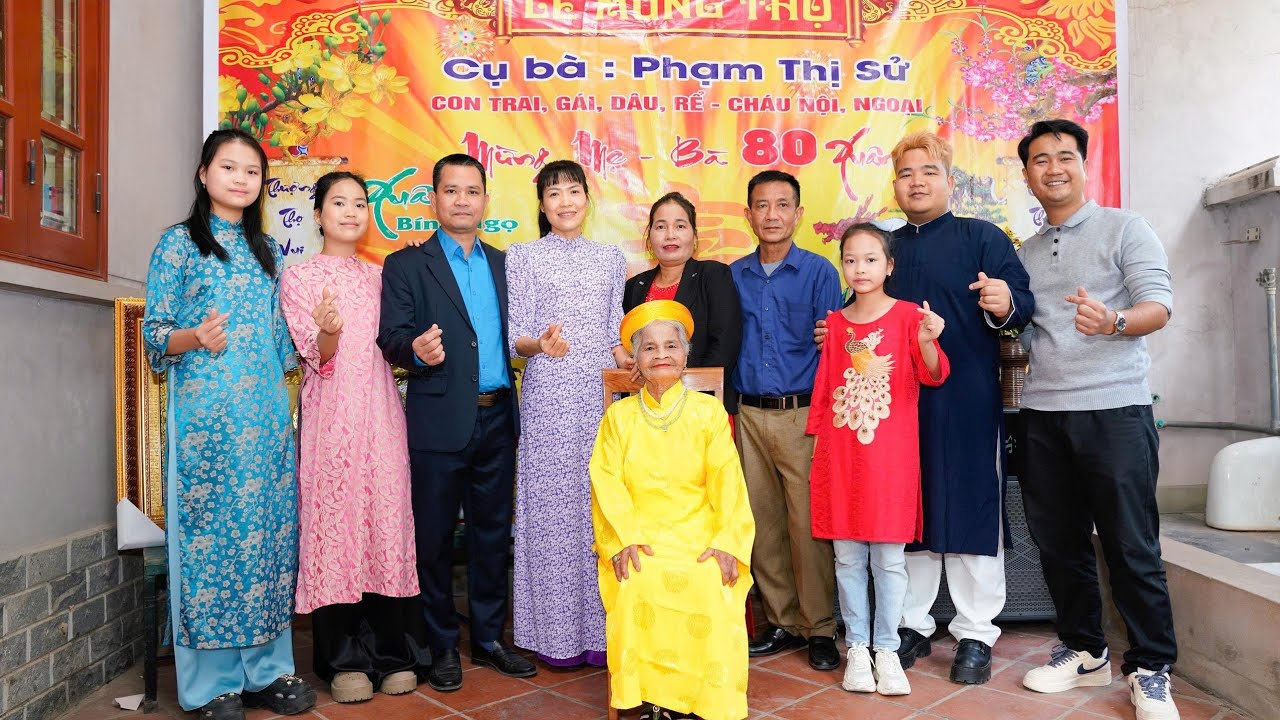 Lễ mừng thọ cụ Sử 80 tuổi