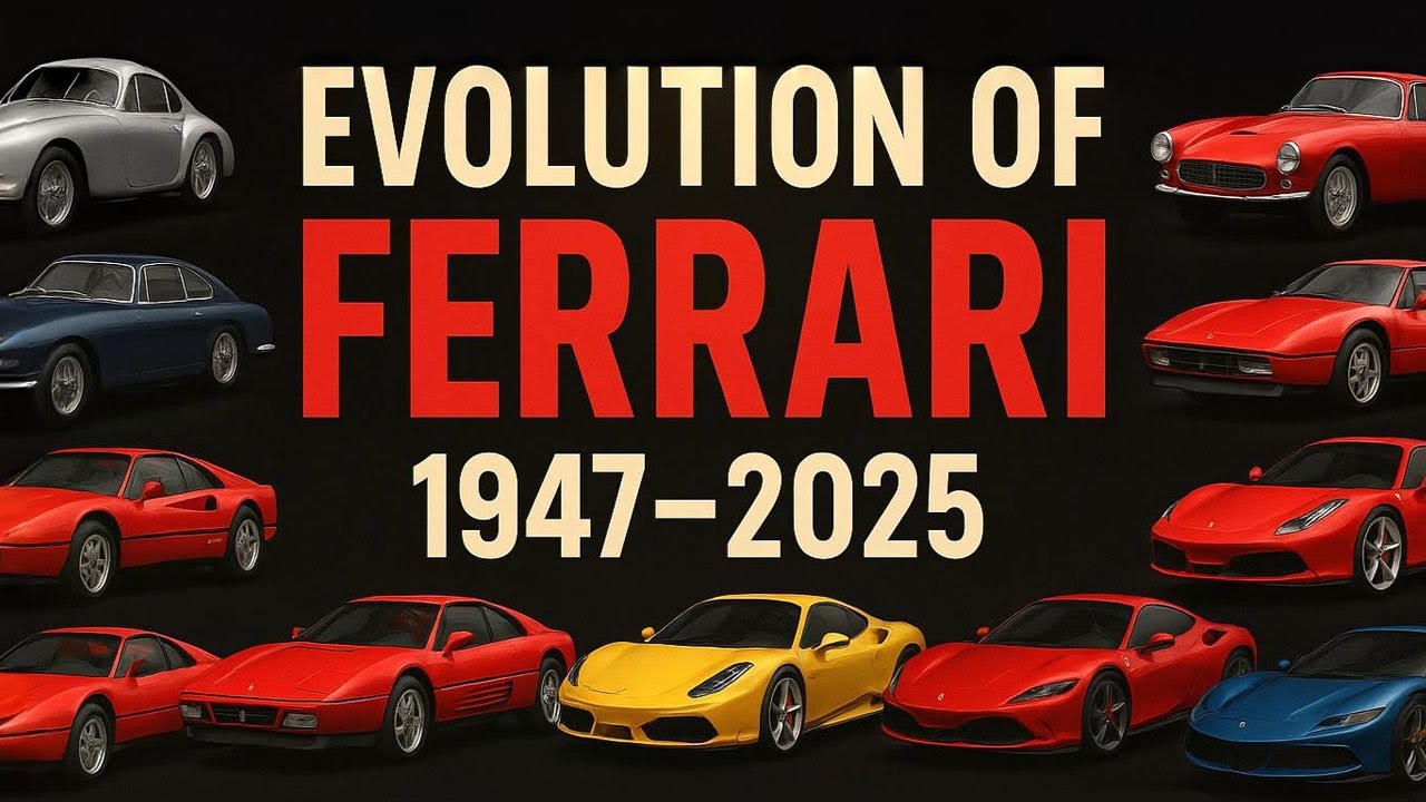 Evolution of Ferrari (1947&ndash;2025) - Every Ferrari Model Ever Made