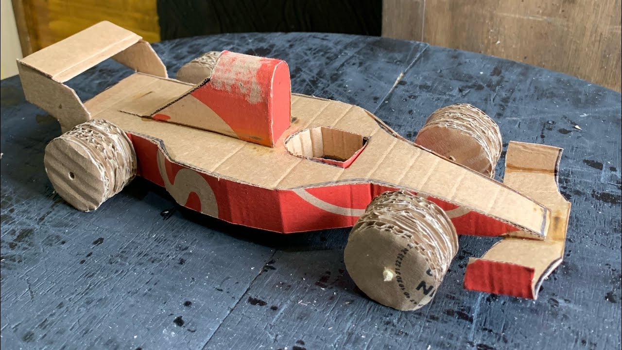 Carro da formula 1 de papelão - como fazer