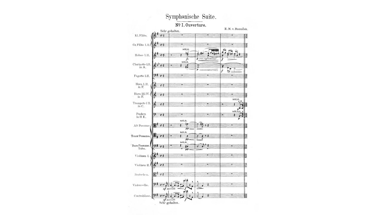 Emil von Reznicek – Symphonische Suite No.1