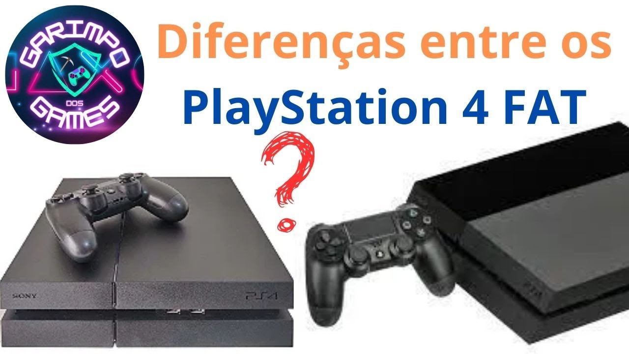 Diferença entre o PlayStation 4 FAT Black Piano e FOSCO com botões - Vale a pena um PS4 FAT em 2023?