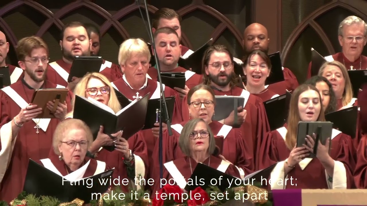 Lift Up Your Heads, Ye Mighty Gates UMH 213; FUMC Houston, 12/08/2024