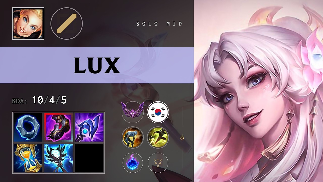 Lux Mid vs Yone - KR Master Patch 26.15