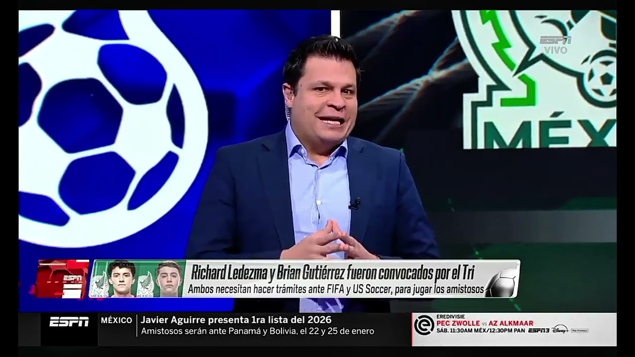 Richy Ledezma y Brian Gutiérrez a un no pueden jugar en selección mexicana 