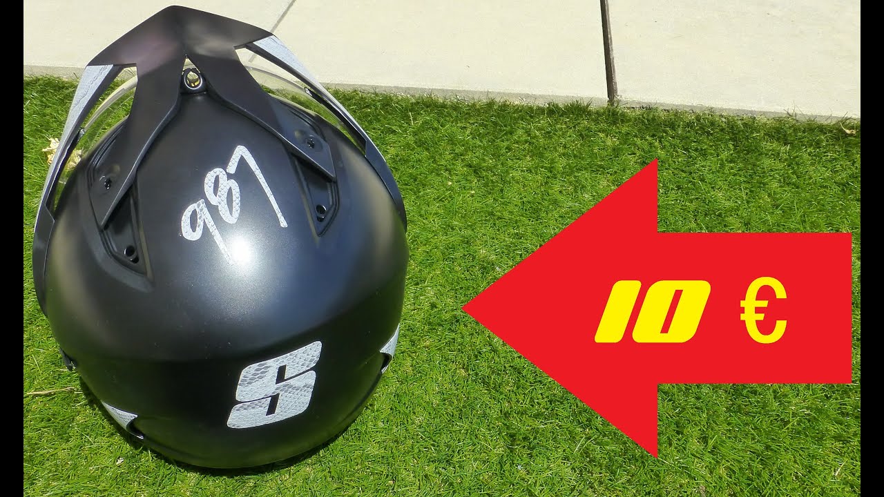 10€ pour repeindre son casque supermotard