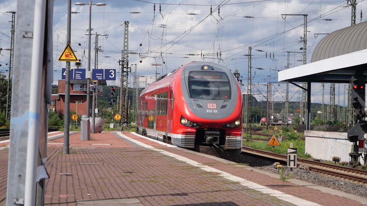 Eisenbahnverkehr in Witten HBF Mit Br 462 412 429 427 422 294 401 632 633 146 147 187 189