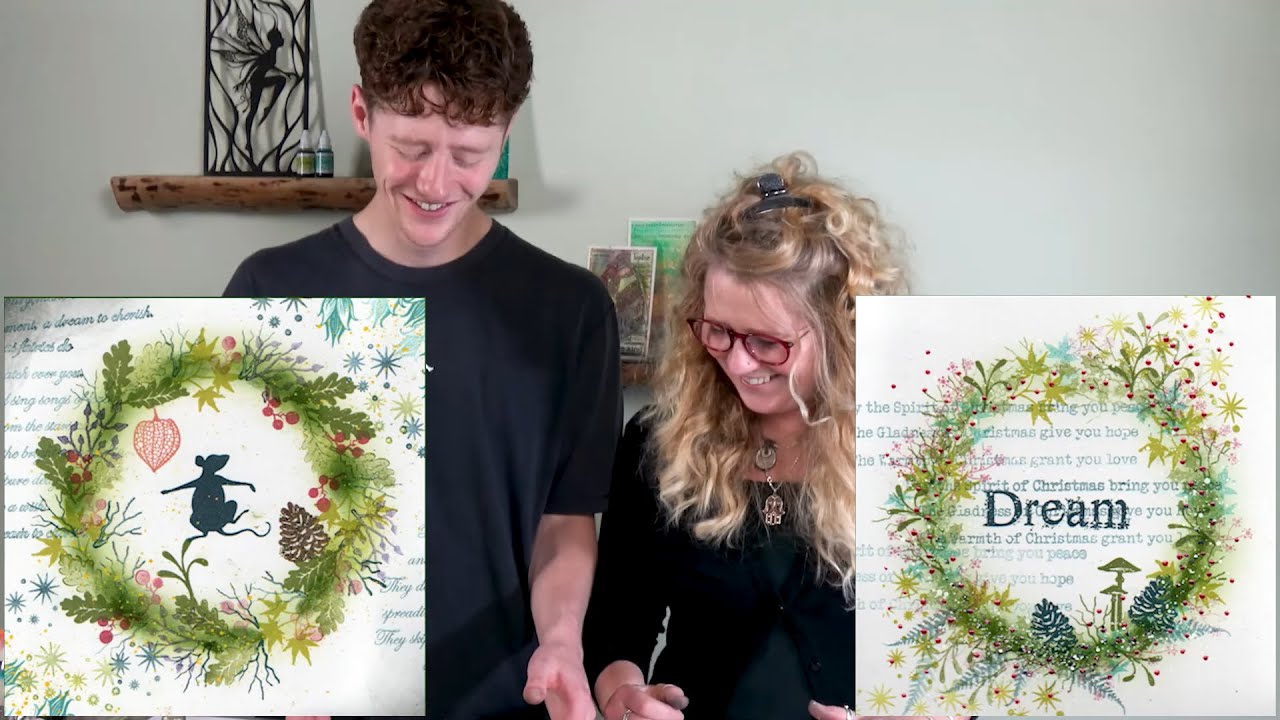 Wreath Making with Tracey and Jamie - A Lavinia Stamps Tutorial