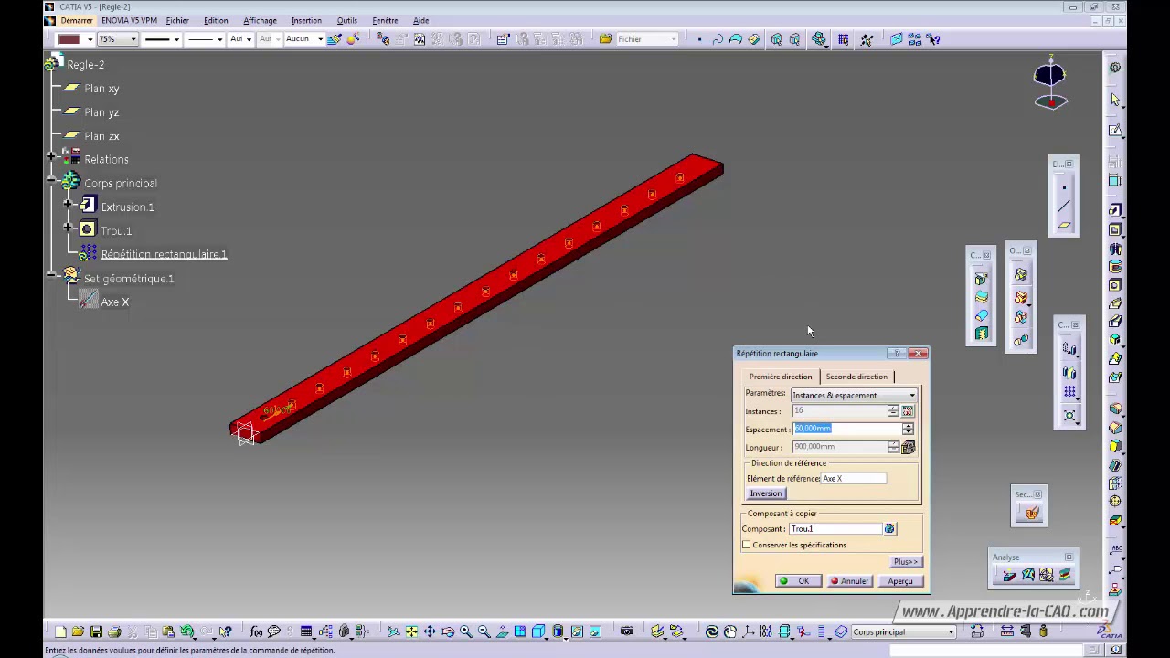 Tuto Catia V5 - Application concrète des règles.