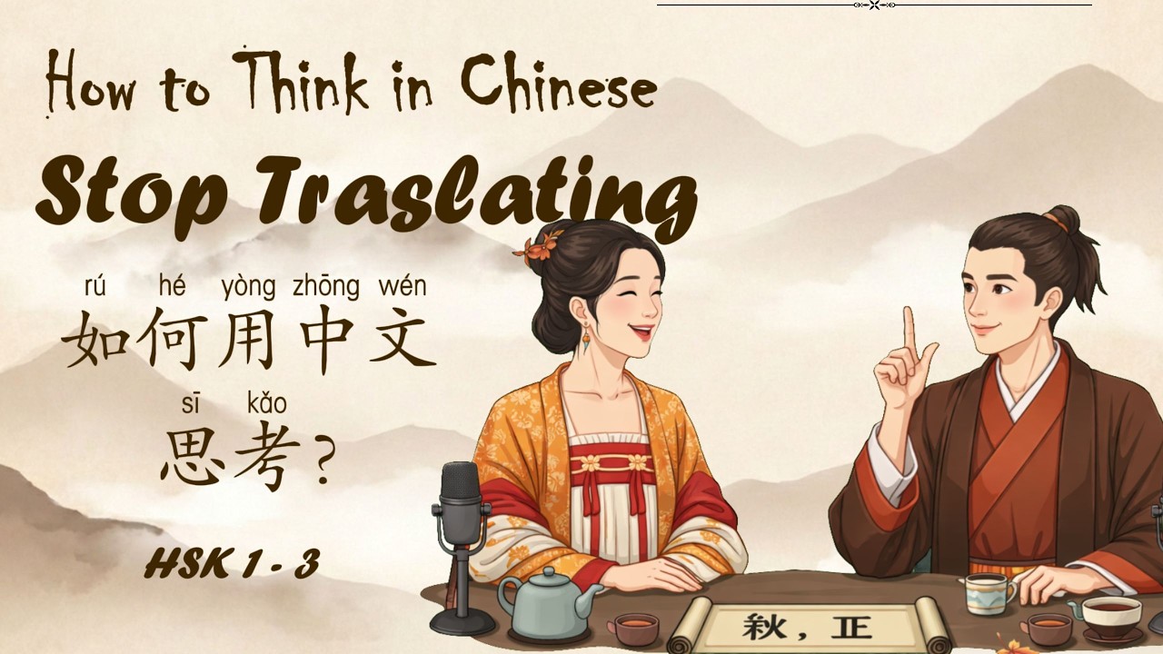 | HSK 1 - 3 | How to Think in Chinese | Stop Translating in Your Head! 🧠 | Easy Learning Tips