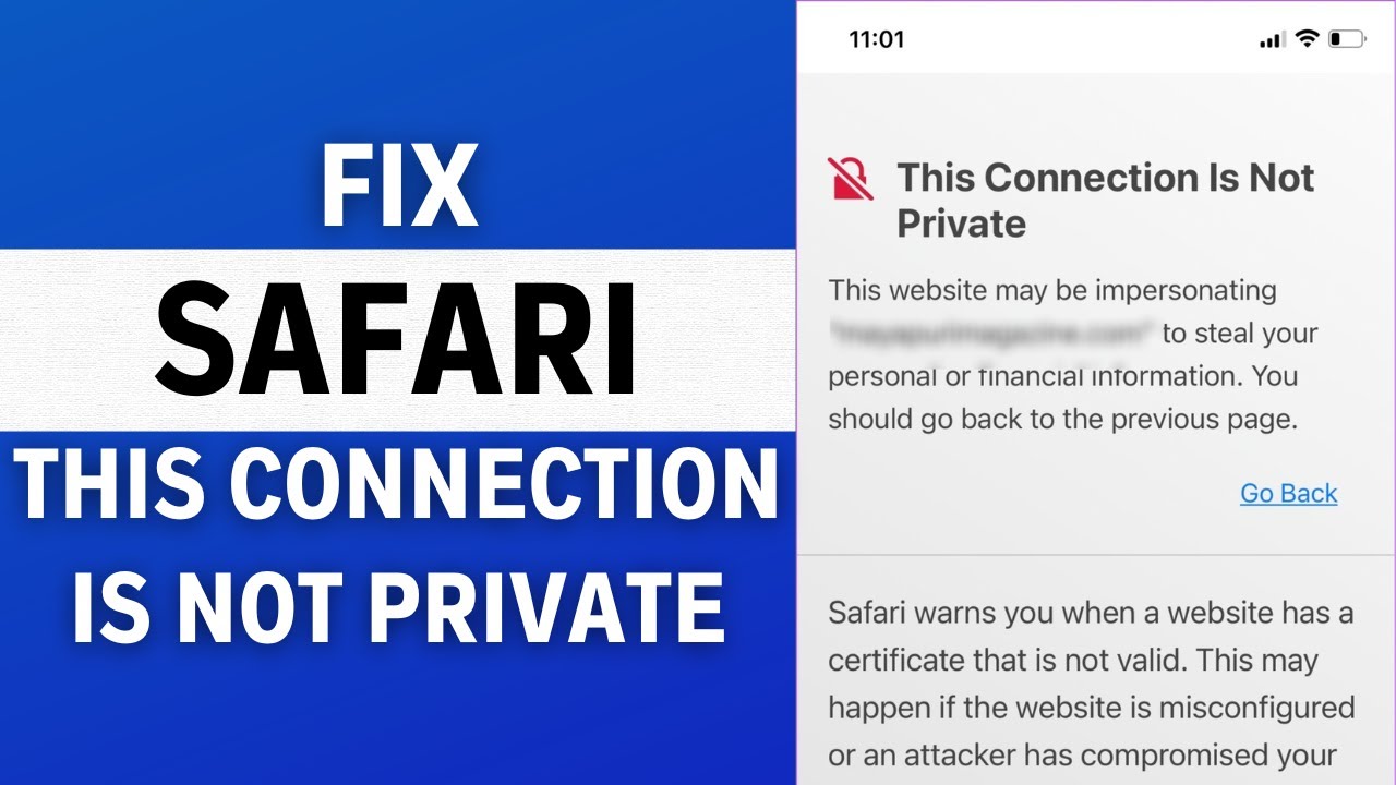 How to Fix Safari &lsquo;This Connection Is Not Private&rsquo; Error (100% SOLUTION)