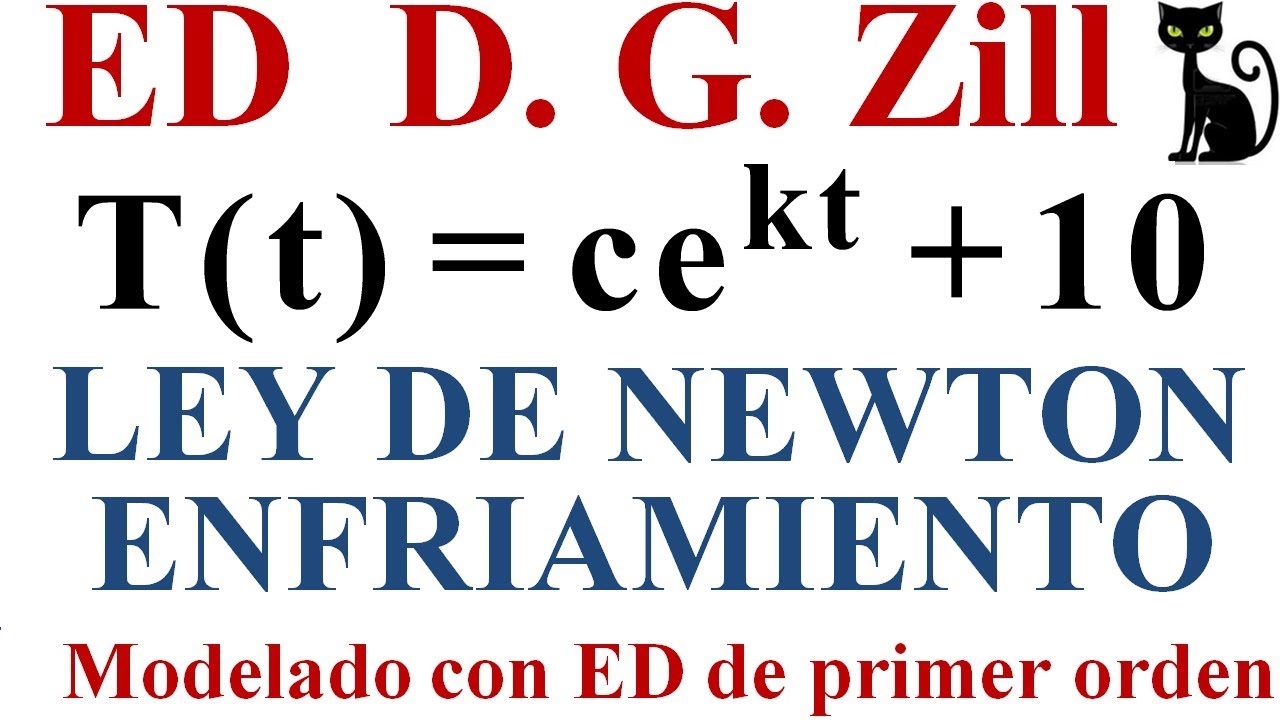 Modelos lineales. Ley de Newton de enfriamiento.  Zill 3.1_13.