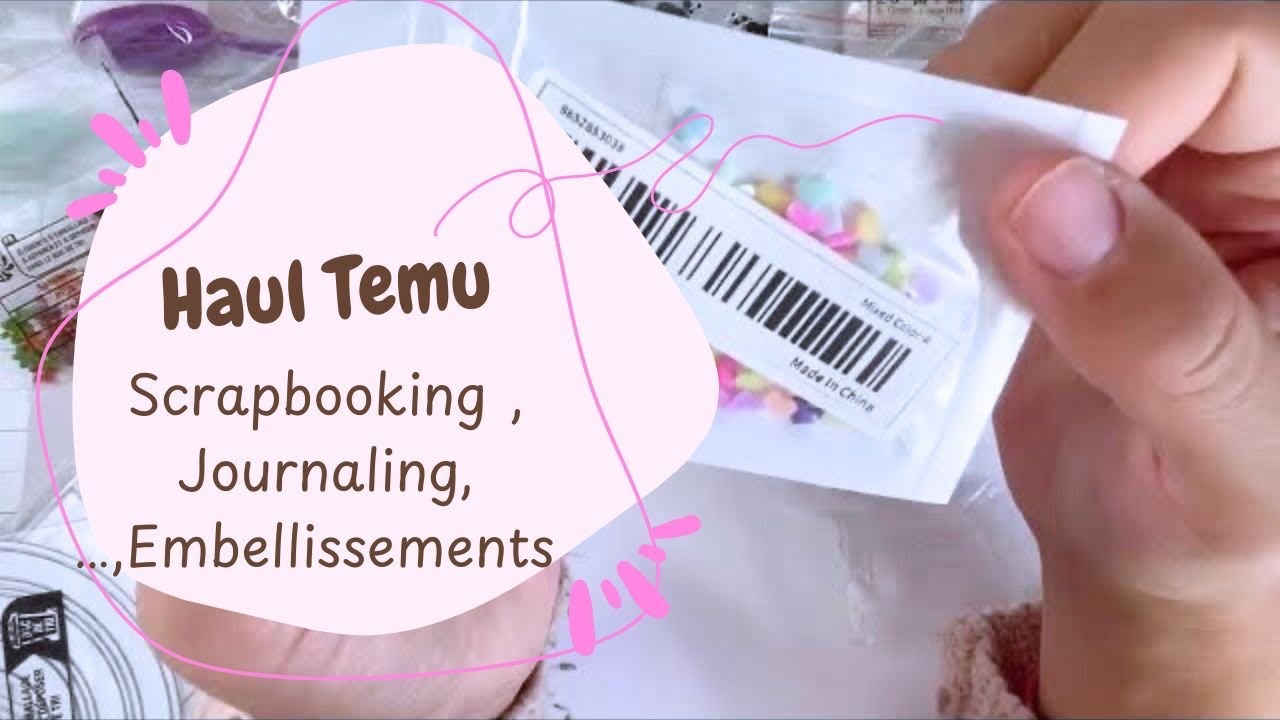 Haul @temu Scrabooking, Journaling , Embellissements…