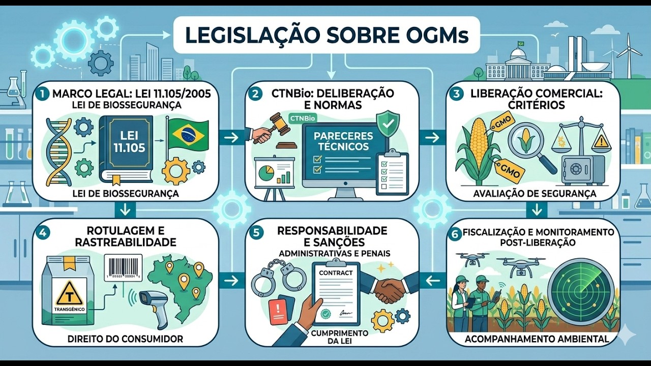 Legislação de Organismos Geneticamente Modificados (OGMs)
