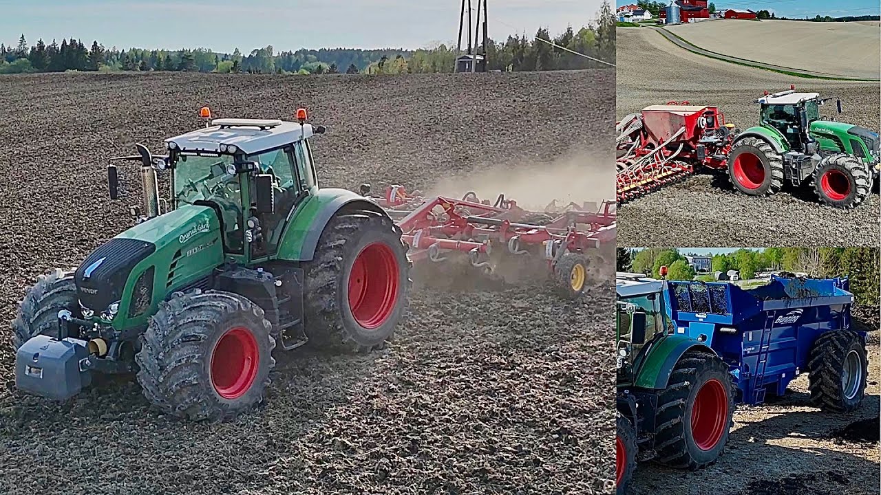 Fendt 939 with Väderstad spirit 800c, swift 560 & bunning spreader