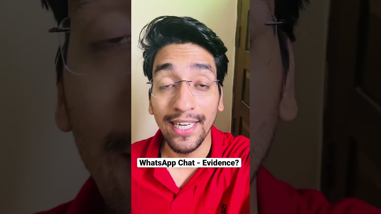 WhatsApp chat as an Evidence?         #law #lawstudents #court #crime #lawyer #police #cybercrime
