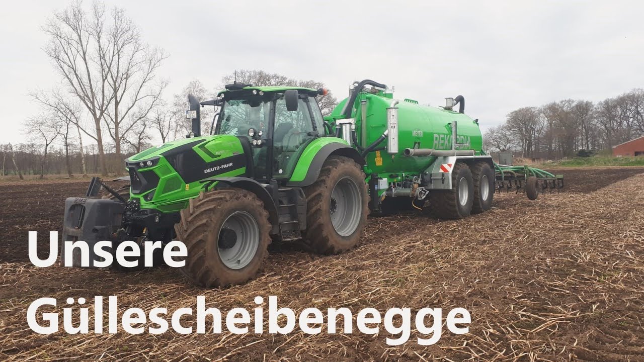 Unsere Güllescheibenegge im Einsatz
