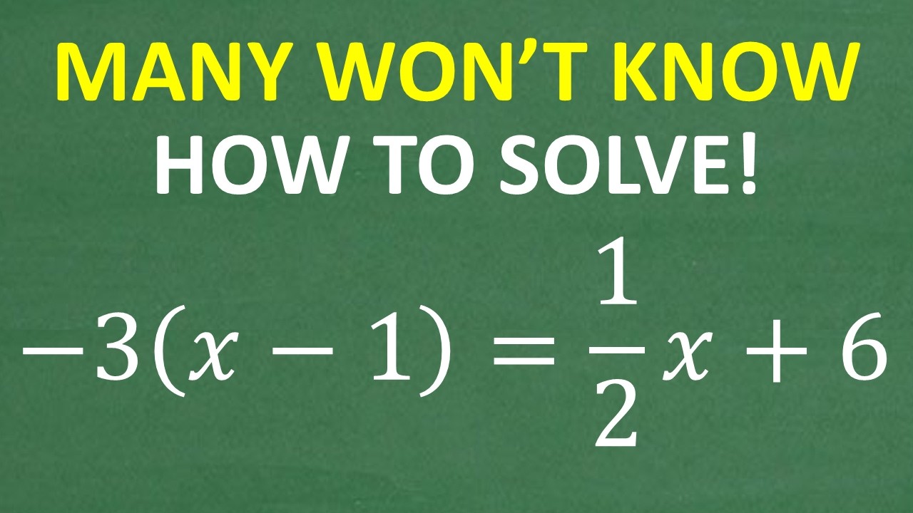 Let’s Solve This Equation…Step-By-Step…