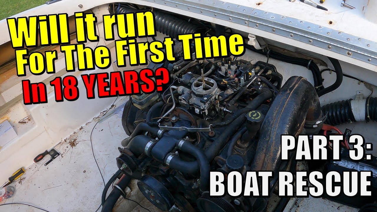 Наш Mercruiser 4.3 (хотя бы немного) ездит после 18 лет простоя? Спасение лодки: Часть 3