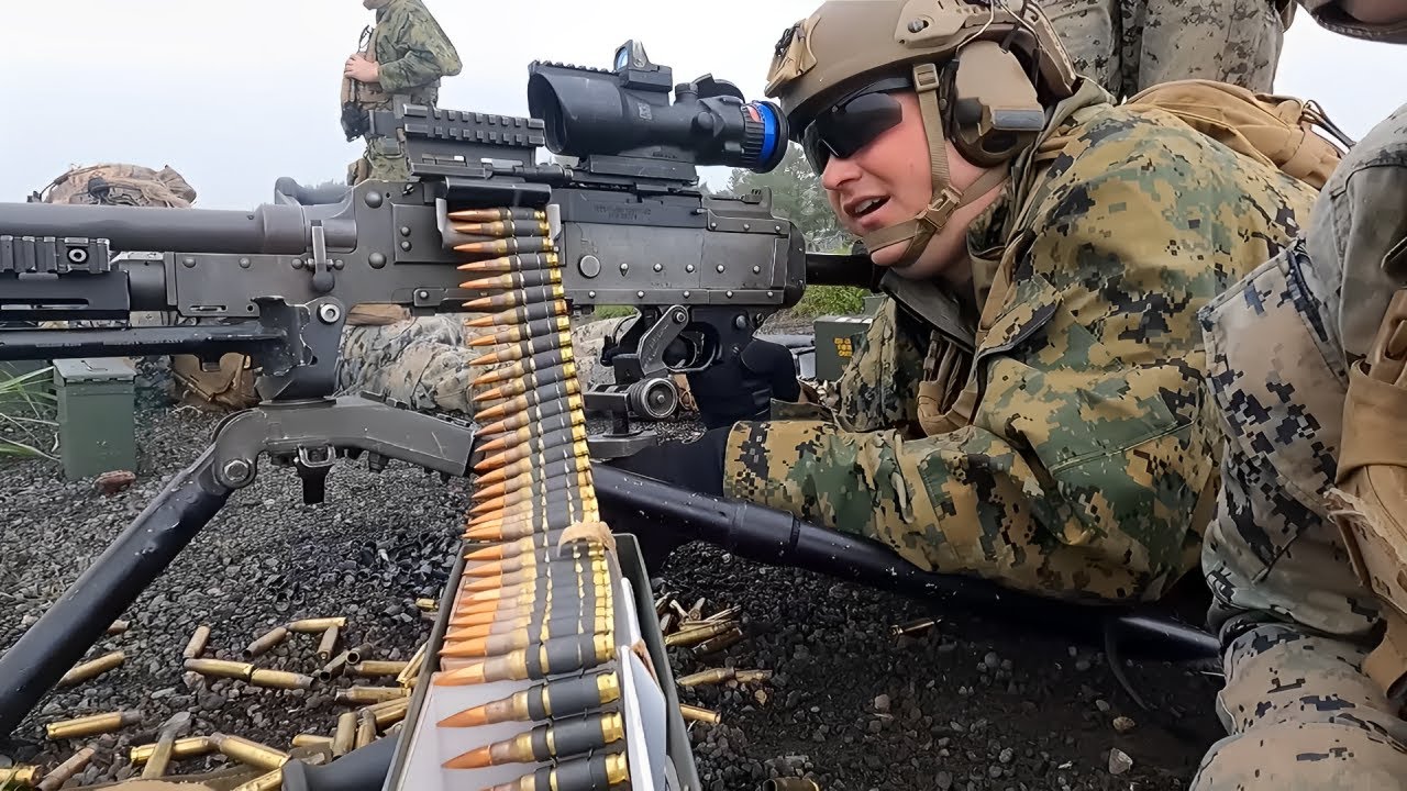 Monstrously Powerful M240 & M249 Machine Gun Live-Fire