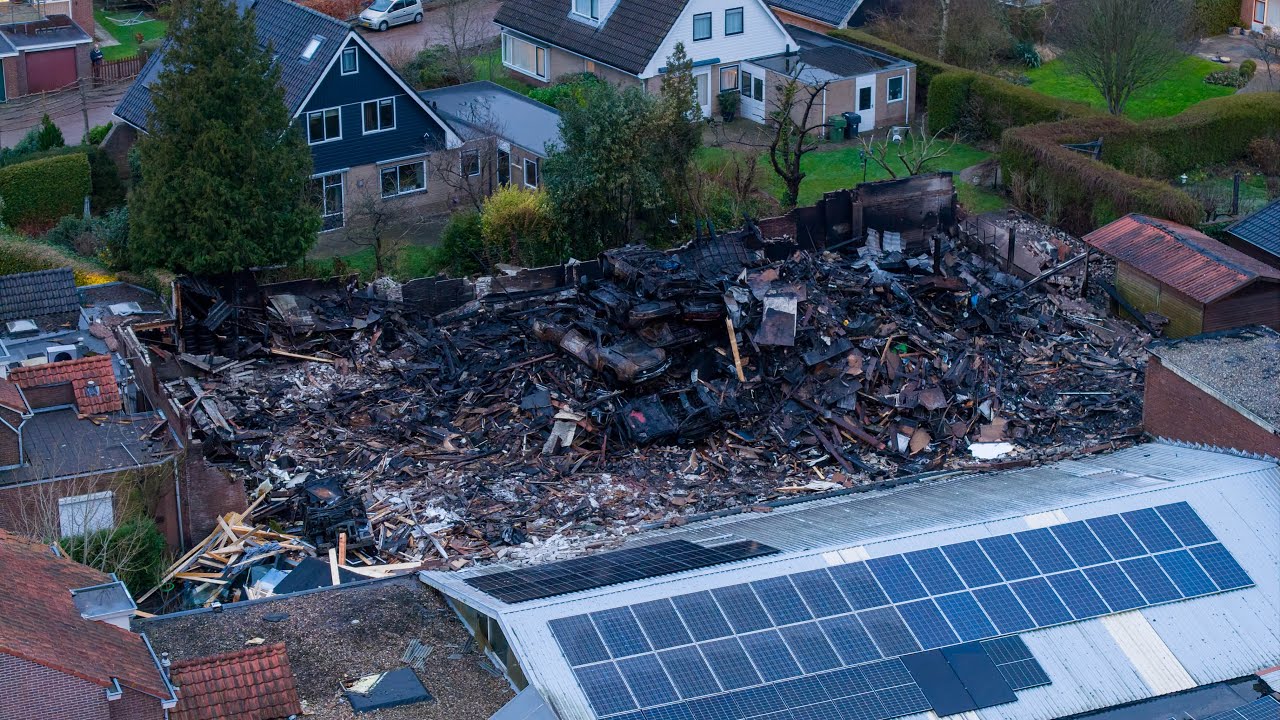 Bewoners keren terug naar huis na zeer grote brand in Franeker