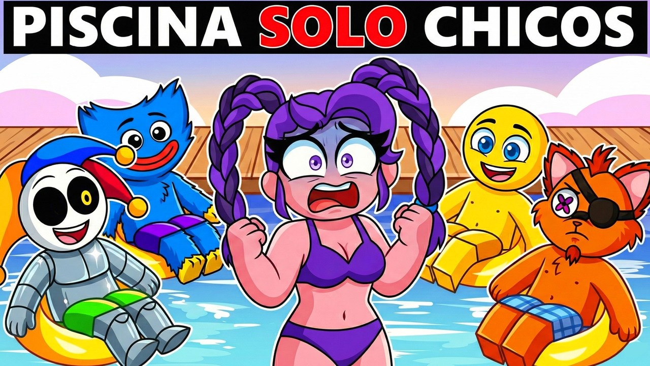 LILY LOVEBRAIDS quedó ATRAPADA en una FIESTA en la PISCINA SOLO de CHICOS en ROBLOX!