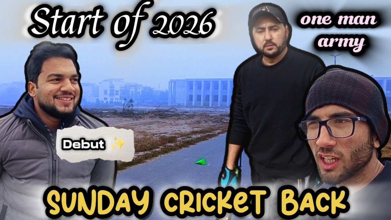 Sunday Cricket back ✨.Amir sports one man army 🔥| Batting bowling collapse | Poor start of 2026 😧. 