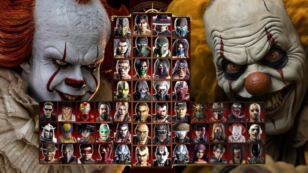 Mortal Kombat 9 - PENNYWISE & KILLER CLOWN MOD - Expert Tag Ladder - Gameplay @(1080p) 60ᶠᵖˢ ✔