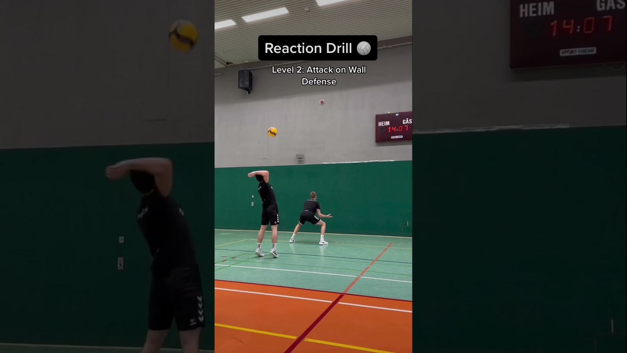 Volleyball Reaction Drill 🏐💪 #volleyball