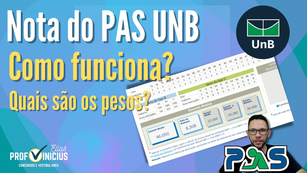 NOTA DO PAS UNB | COMO FUNCIONA? QUAIS SÃO OS PESOS?
