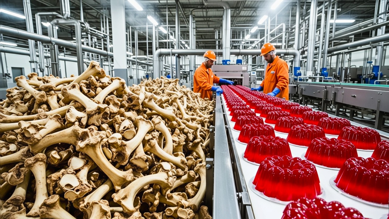 C&Oacute;MO se HACE la GELATINA en la F&Aacute;BRICA | Proceso Industrial