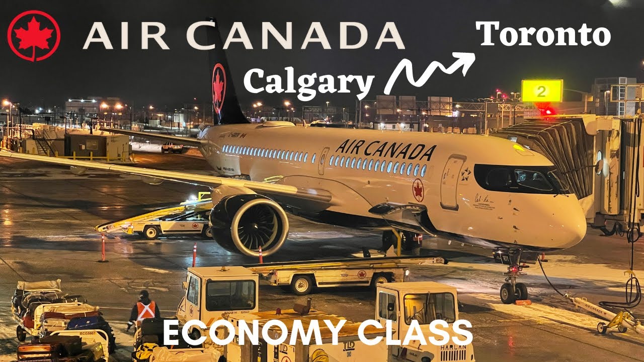 FIRST AIR CANADA AIRBUS A220! Calgary to Toronto | Trip Report