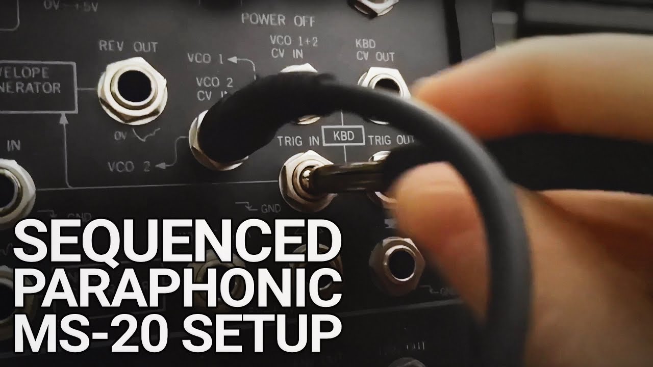 Setup for semi sequenced Korg MS-20