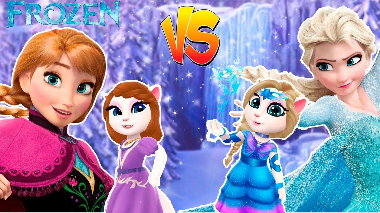 ❄️Anna VS Elsa VS My Talking Angela 2❤️ | 💖Level 371💖 | Gameplay Update Revealed😍 | FROZEN☃️❄️