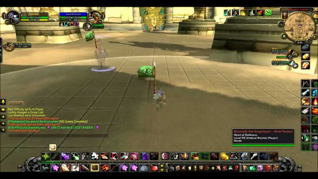 Lvl 90 Assassination Rogue PVP Arena (Rogue/Warrior 2s)