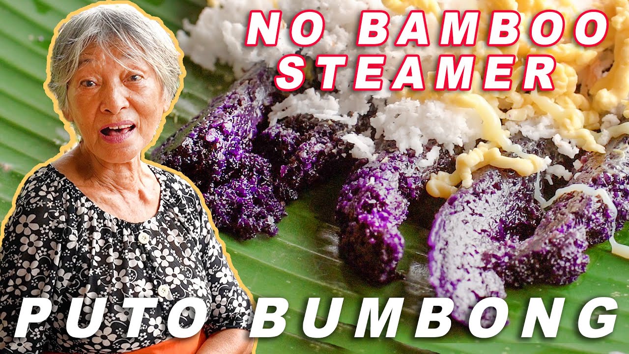 Puto Bumbong [No Bamboo Steamer Need]