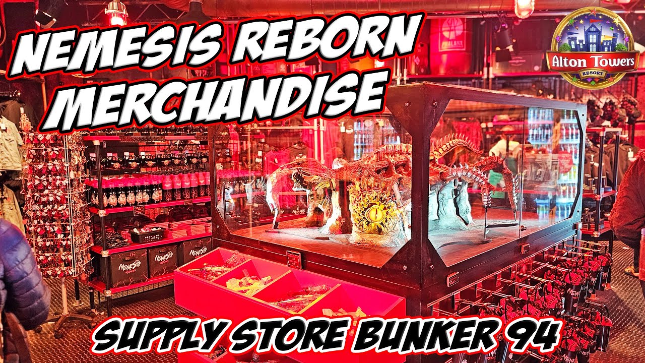 NEMESIS REBORN Merchandise | Supply Store Bunker 94 | Alton Towers (March 2024) [4K]