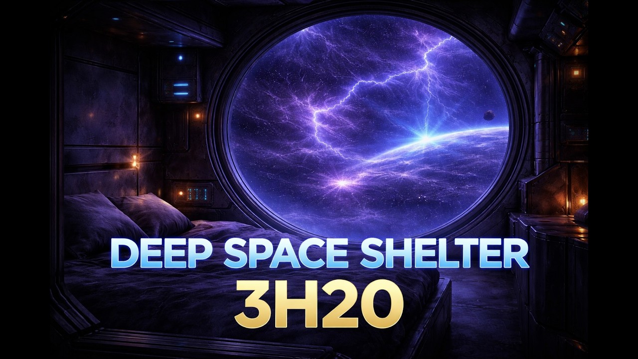 Deep Space Shelter &mdash; Cosmic Storm Outside the Window for Sleep, Focus & Relaxation (3H20)