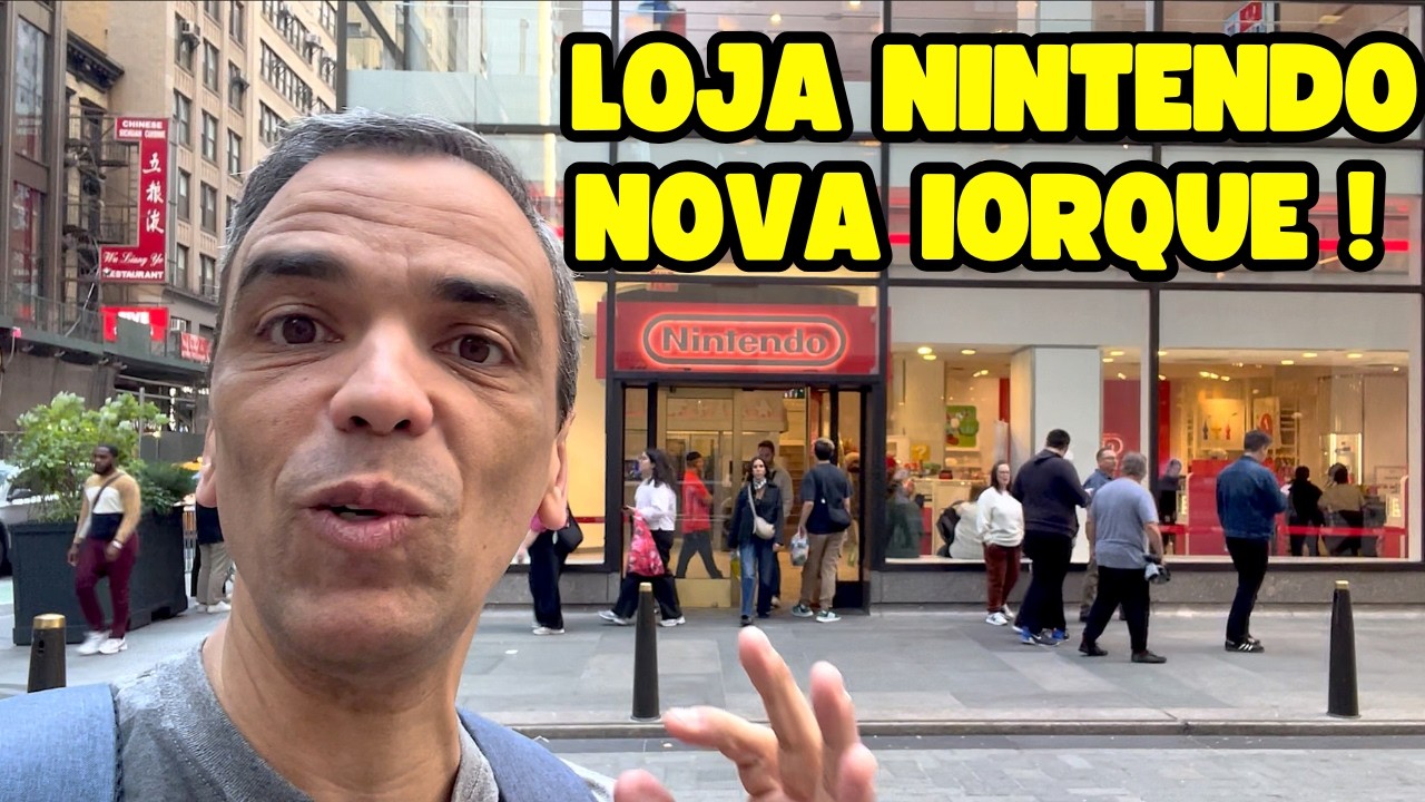 Loja da Nintendo em Nova Iorque em 2025! Tour Completo com Preços! Comprei o Switch 2