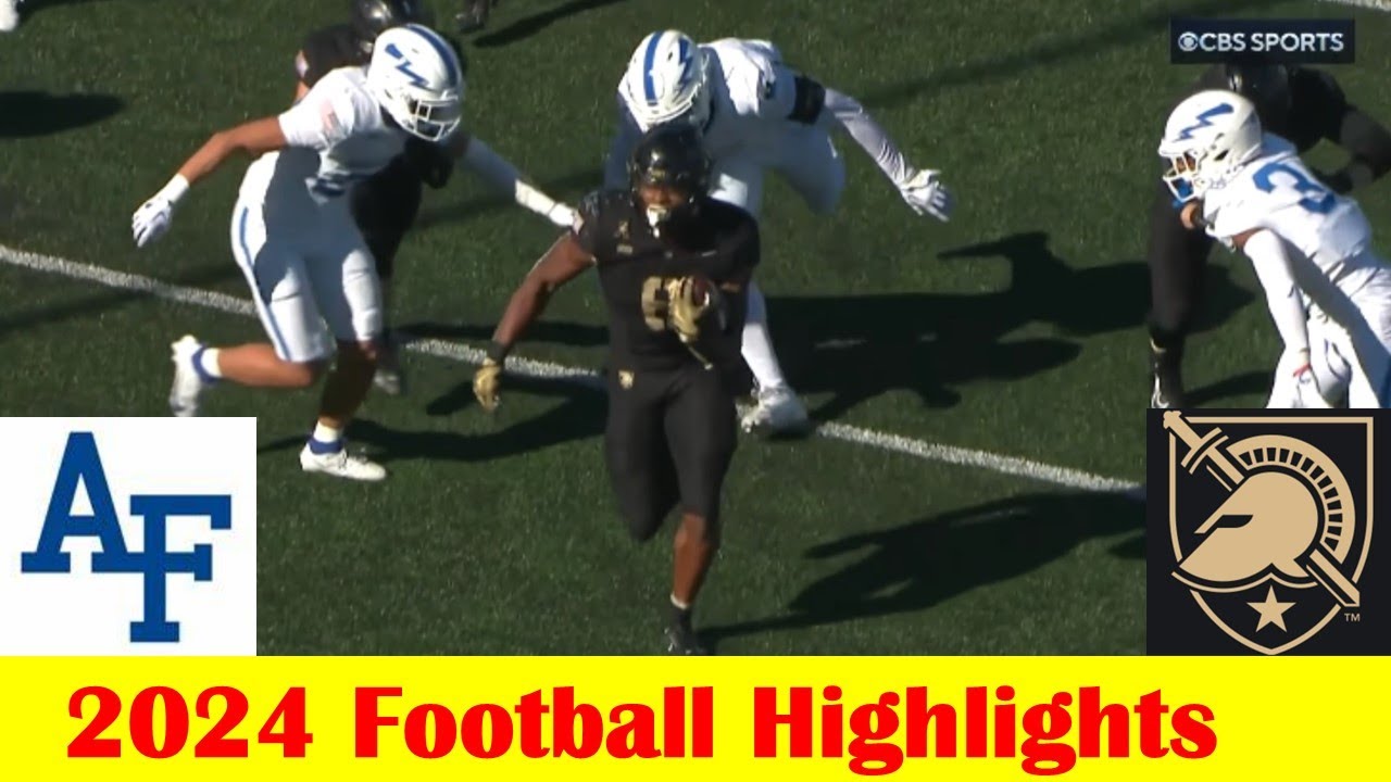 Air Force vs #21 Army Football Game Highlights 11 2 2024